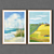 Artistic Frames: Collection of 2 exquisite pieces 3D model small image 1