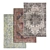 Luxury Texture Carpets Set 3D model small image 1