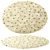 Cosy Circular Floor Mat 3D model small image 1