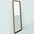 Elegant Angel Cerda Floor Mirror 3D model small image 2