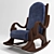 Elegant and Contemporary Concept Armchair 3D model small image 2