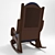 Elegant and Contemporary Concept Armchair 3D model small image 3