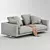 Elegant Flexform Campiello Sofa 3D model small image 2