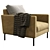 LUCA Interface Armchair: Modern Design and Comfort 3D model small image 2