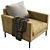 LUCA Interface Armchair: Modern Design and Comfort 3D model small image 4