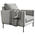 LUCA Interface Armchair: Modern Design and Comfort 3D model small image 5