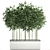 Tropical Bamboo Plant in White Vase 3D model small image 1