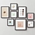 Multi-Color Picture Frames Set 3D model small image 4