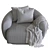 Coral Armchair: Contemporary Elegance for Your Space 3D model small image 3