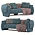 Modern Comfort Muna Luke Sofa 3D model small image 1