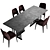 Sleek Solo Dining Set 3D model small image 4