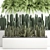 Tropical Plant Collection: Exotic Cacti, Fern, Sansevieria 3D model small image 3