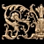 Elegant Baroque Carved Trim - Perfect for CNC and Render 3D model small image 2