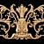Elegant Baroque Carved Trim - Perfect for CNC and Render 3D model small image 12