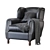 Luxury Mohair Cinema Armchair 3D model small image 2