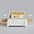 Riviera Bed in Classic White 3D model small image 2