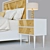 Riviera Bed in Classic White 3D model small image 3