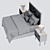 Riviera Bed in Classic White 3D model small image 4