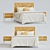 Riviera Bed in Classic White 3D model small image 5