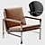 Luxurious Strick & Bolton Leather Chair 3D model small image 1