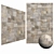 Travertine French Pattern: High Res, Tileable 3D model small image 1