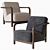 Luxury Gilda Armchair: Porada 3D model small image 1