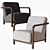 Luxury Gilda Armchair: Porada 3D model small image 2