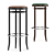 Elevated Style: Thonet 204 PH Stool 3D model small image 1