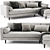 Modern Sven Chaise: Stylish, Comfortable 3D model small image 3