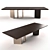 Elegant Fendi Morris Table 3D model small image 1