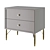 Lunar Gray Nightstand 3D model small image 1