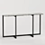 Marble Top Metal Frame Console 3D model small image 3