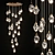 Elegant Crystal Pendant Lamp 3D model small image 1