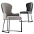 Elegant Flexform Mood You Dining Chair 3D model small image 1