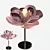 Pink Blossom Table Lamps 3D model small image 2