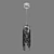 Modern Limpio Pendant Chandelier 3D model small image 3