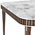 Eden-Rock Rectangular Dining Table - Elegant Cherry Wood and Marble Design 3D model small image 4