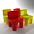 Playful Kids Chair 3D model small image 2