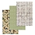 3-Piece High-Quality Carpet Set 3D model small image 1