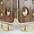 Art-Deco Folding Screen: Monocles by DELIGHTFULL 3D model small image 3