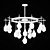 Luxury Crystal Tiered Chandelier 3D model small image 5