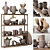 Clay Dishes Rack No.5: Effortlessly Organize Your Collection 3D model small image 1