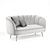 Minimalist Velvet Sofa: Leone 3D model small image 2