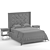 Elegant Tal Bed for a Luxurious Sleep 3D model small image 3