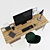 Modern Workstation Set 3D model small image 2