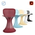 Vintage Pierre Paulin Dining Chair 3D model small image 1