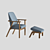 Sleek TON Santiago Armchair: Exceptional Design & Comfort 3D model small image 1