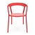 Sleek Almond Stackable Armchair 3D model small image 2