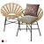 Rattan Comfort Chair - Elegant and Stylish 3D model small image 1