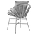 Rattan Comfort Chair - Elegant and Stylish 3D model small image 5